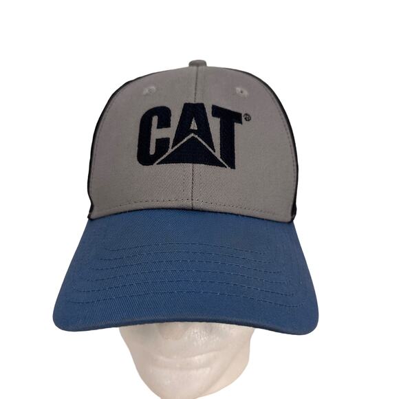 Cat Caterpillar Blue & Grey Snapback Hat - Picture 1 of 7